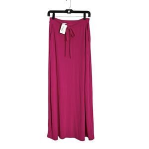 Zenana Maxi Long Skirt Womens M 8 10 Magenta Pink Stretchy PullOn Elastic NWT